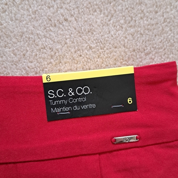 ❤️ S.C.& Co. Pull On Skort Red Stretch Skirt Women's Various Sizes NWT - Picture 9 of 13